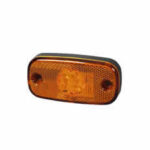 Durite Amber LED Side Marker Lamp with Reflex Reflector and Superseal Plug - 24V