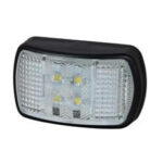 Durite Clear LED Front Marker Lamp with Superseal Plug - 12/24V