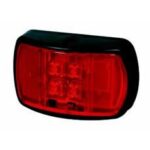 Durite Red LED Rear Marker Lamp with Superseal Plug - 12/24V