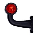 Durite Left Hand Red/White LED Short Angled Outline Marker Lamp - 12V/24V