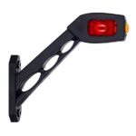 Durite Left Hand Red/White/Amber LED Oblique Outline Marker Lamp - 12V/24V