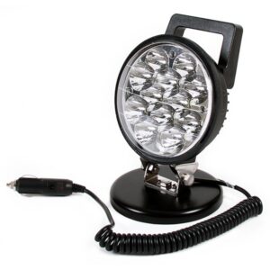 Durite 12 x 3W LED Work Lamp Portable or Mounted with Handle - 12V/24V - Flood version