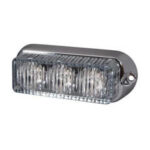 Durite High Intensity Amber 12V/24V 3 LED Warning Light