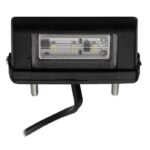 Durite 93mm Universal Black Plastic LED Small Number Plate Lamp - 12/24V