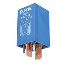 Durite Make/Break Double Contact Relay 70A / 20A 12V 0-727-23