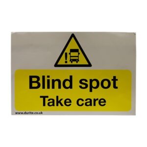 Durite Safer Lorry Scheme London, CLOCS Compliant Blind Spot Warning Sign