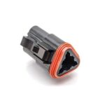 Amphenol Industrial AT06-3S Automotive Connector Housing AT Series Plug 3 Ways - Black