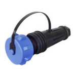 Socket Waterproof Heavy Duty 7 Pole In-Line Plastic 32 amp Bg1