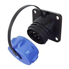 Socket Waterproof Heavy Duty 7 Pole Bulkhead Plastic 32 amp Bg1