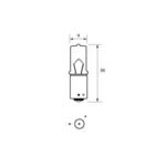 Bulb 24V 21W BAY9S OSP HALOGEN  Pk1
