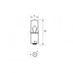 Bulb 24V 21W BAY9S OSP HALOGEN  Pk10