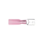 AMC Heat Shrink Pre Insulated Terminal 6.3mm Red Pushon for Cable 0.5-1.5mm² HT501.50