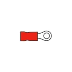 AMC T102.50 3.7mm Ring Terminal Red for Cable 0.5-1.5mm²