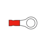 AMC T105.50 8.4mm Ring Terminal Red for Cable 0.5-1.5mm²