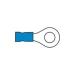 AMC T109.50 6.4mm Ring Terminal Blue for Cable 1.5-2.5mm²