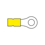 AMC T113.50 6.4mm Ring Terminal Yellow for Cable 4.0-6.0mm²