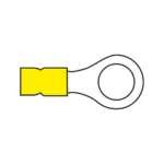 AMC T115.50 10mm Ring Terminal Yellow for Cable 4.0-6.0mm²