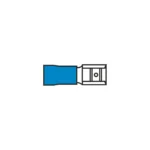 AMC T404.50 4.8mm Pushon Blue Female Terminal for Cable 1.5-2.5mm²