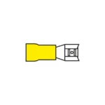 AMC T406.50 6.3mm Push-On Yellow Female Terminal for Cable 4.0-6.0mm²