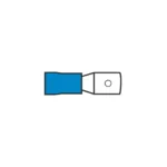 AMC T502.506.3mm Push-On Blue Male Terminal for Cable 1.5-2.5mm²