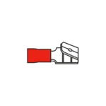 AMC T601.50 6.3mm Adaptor Red Piggyback Terminal for Cable 0.5-1.5mm²
