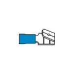 AMC T602.50 6.3mm Adaptor Blue Piggy Back Terminal for Cable 1.5-2.5mm²