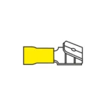 AMC T603.50 6.3mm Adaptor Yellow Piggyback Terminal for Cable 4.0-6.0mm²