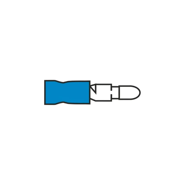 AMC T702.50 4.0mm Blue Bullet Terminal for Cable 1.5 to 2.5mm² - Image 1