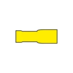 AMC T804.50 5.0mm Yellow Receptical Terminal for Cable 4.0 to 6.0mm²