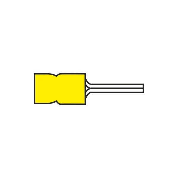 AMC T809.50 1.9mm Yellow Pin Terminal for Cable 4.0 to 6.0mm² - Image 1