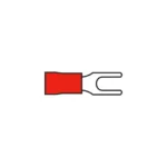 AMC T901.50 3.7mm Red Fork Terminal for Cable 0.5 to 1.5mm²